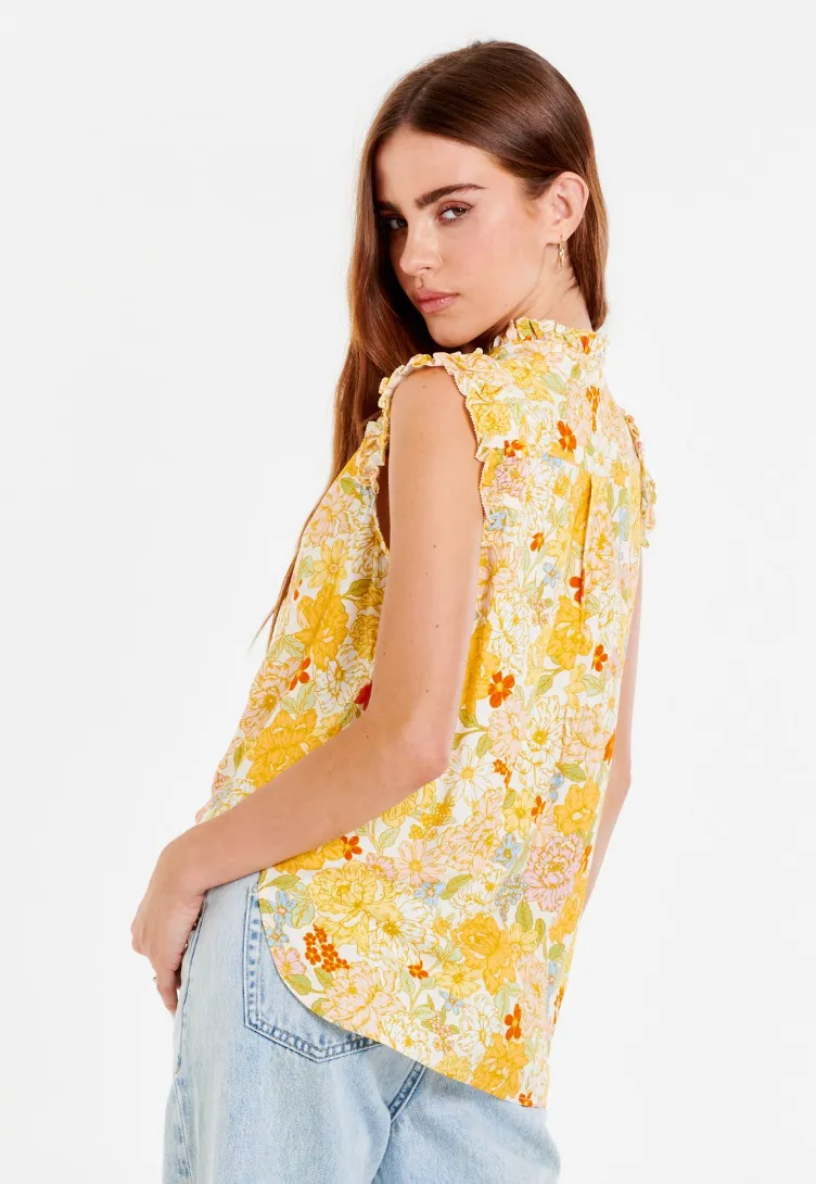 AL Floral Slvls Blouse-Superbloom