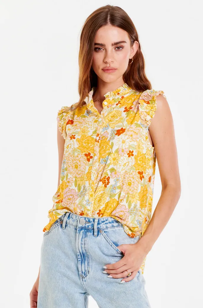 AL Floral Slvls Blouse-Superbloom