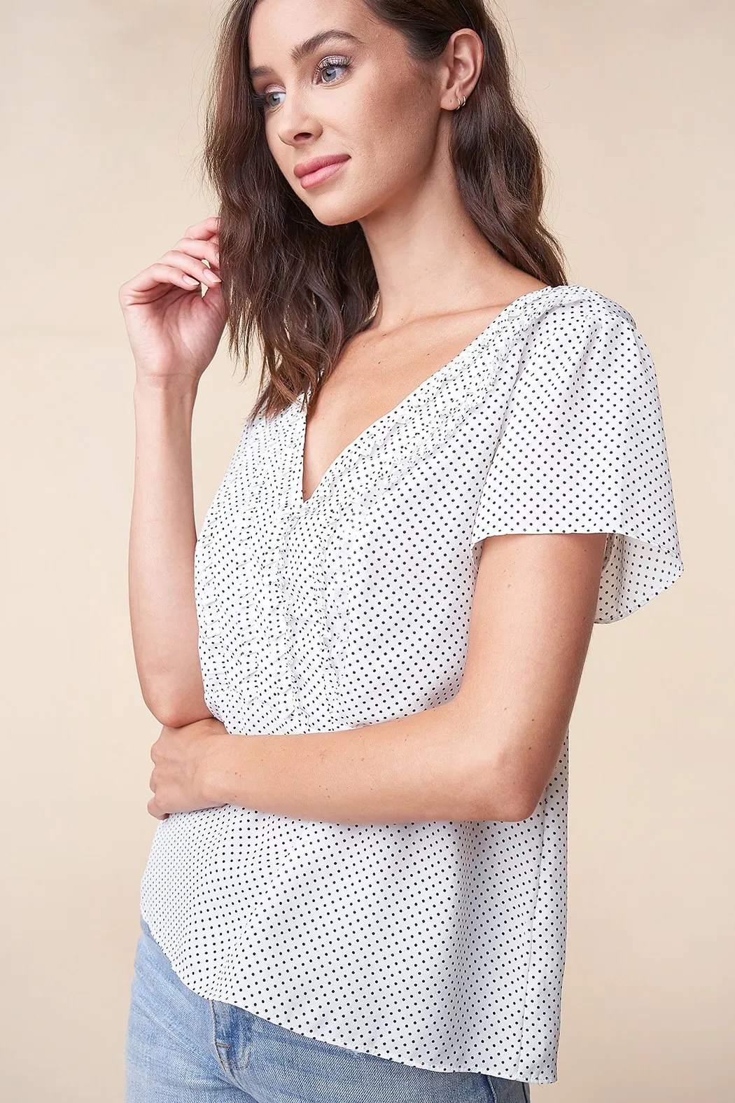 Athena Polka Dot Blouse