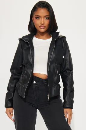 Back For More Moto Jacket - Black