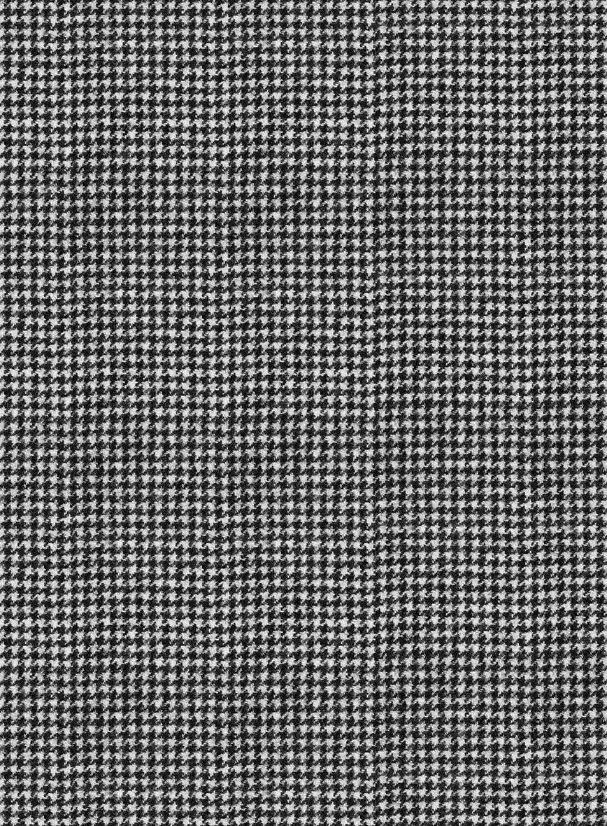 Caccioppoli Saghio Houndstooth Gray Wool Pants