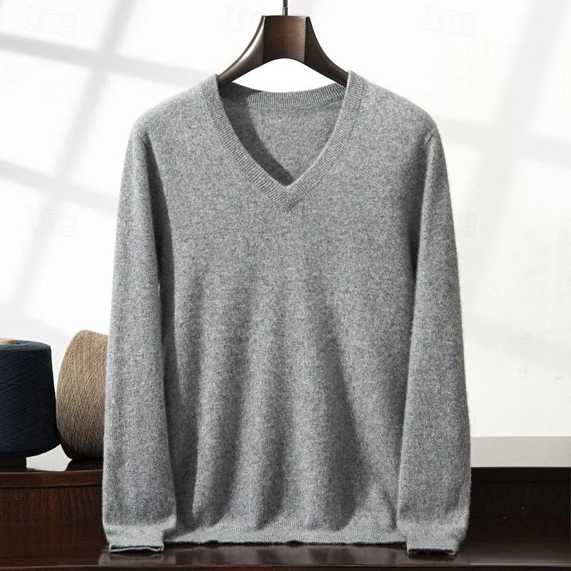 Cashmere V Neck Pullover Sweater