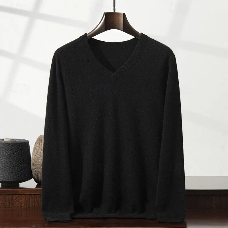 Cashmere V Neck Pullover Sweater