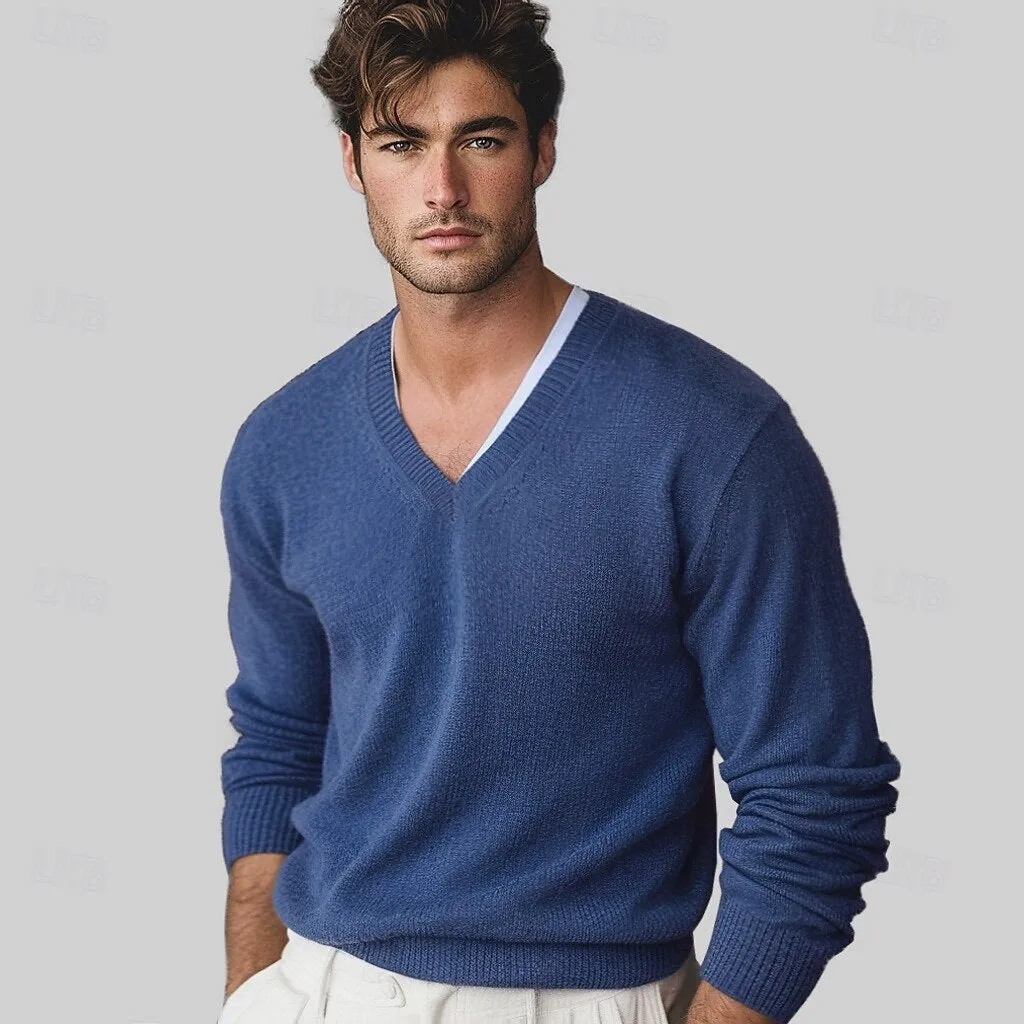 Cashmere V Neck Pullover Sweater