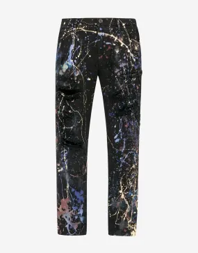 Color Splash-Effect Jeans