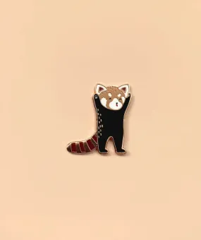 Enamel Pin Happy Red Panda by Tom Hardwick