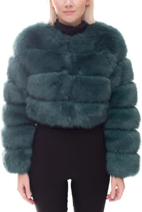 ENGLEWOOD - Short Faux Fur Fur Jacket