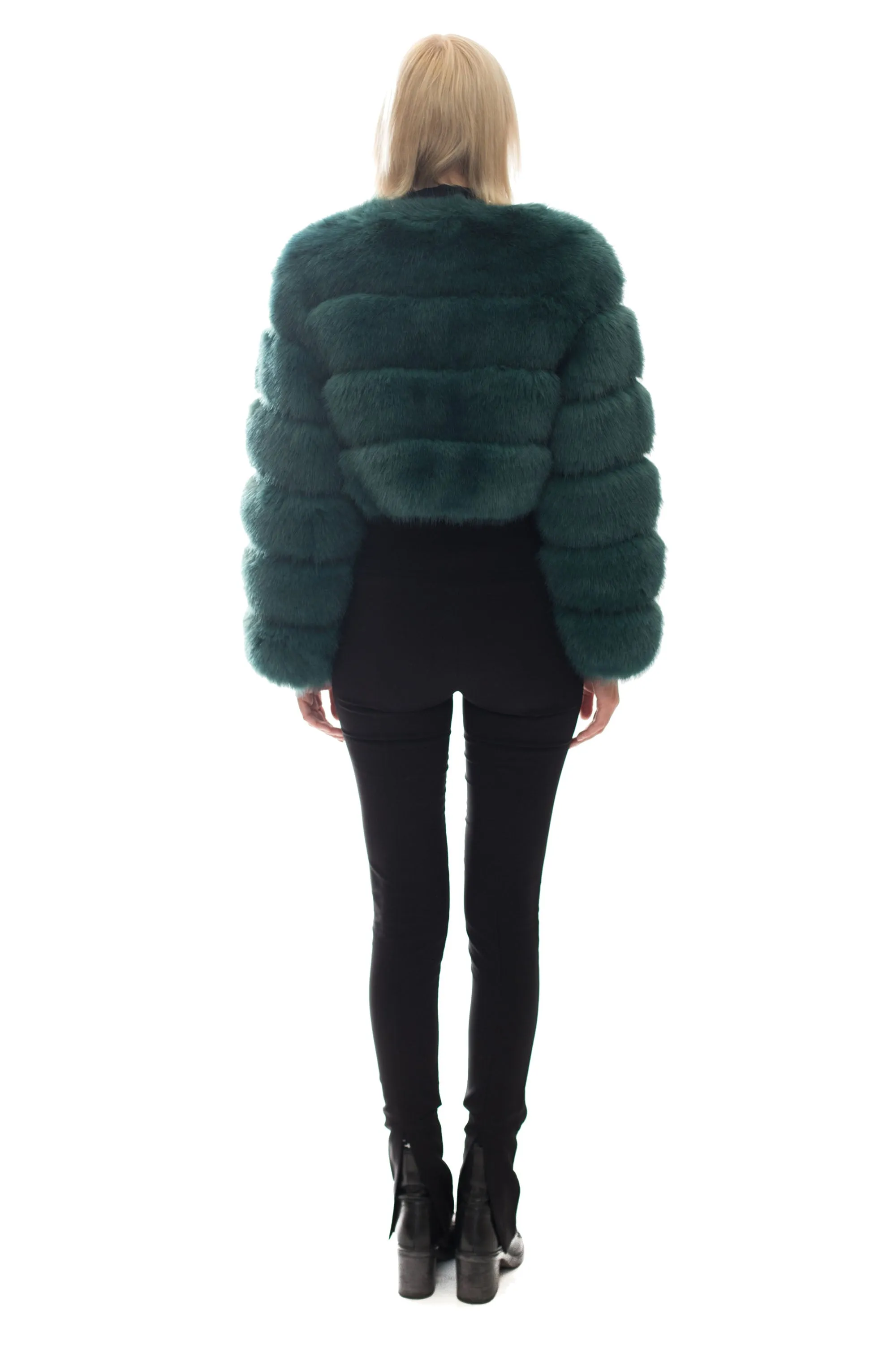 ENGLEWOOD - Short Faux Fur Fur Jacket