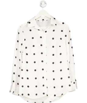 Freemans White Polka-dot Blouse UK 10