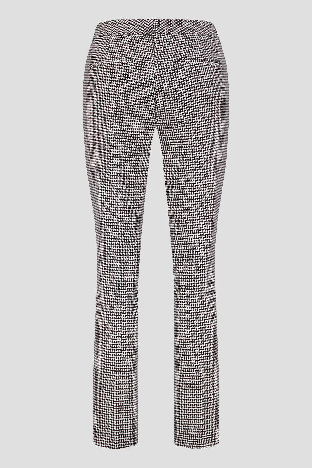 Gardeur Black white mini houndstooth pants