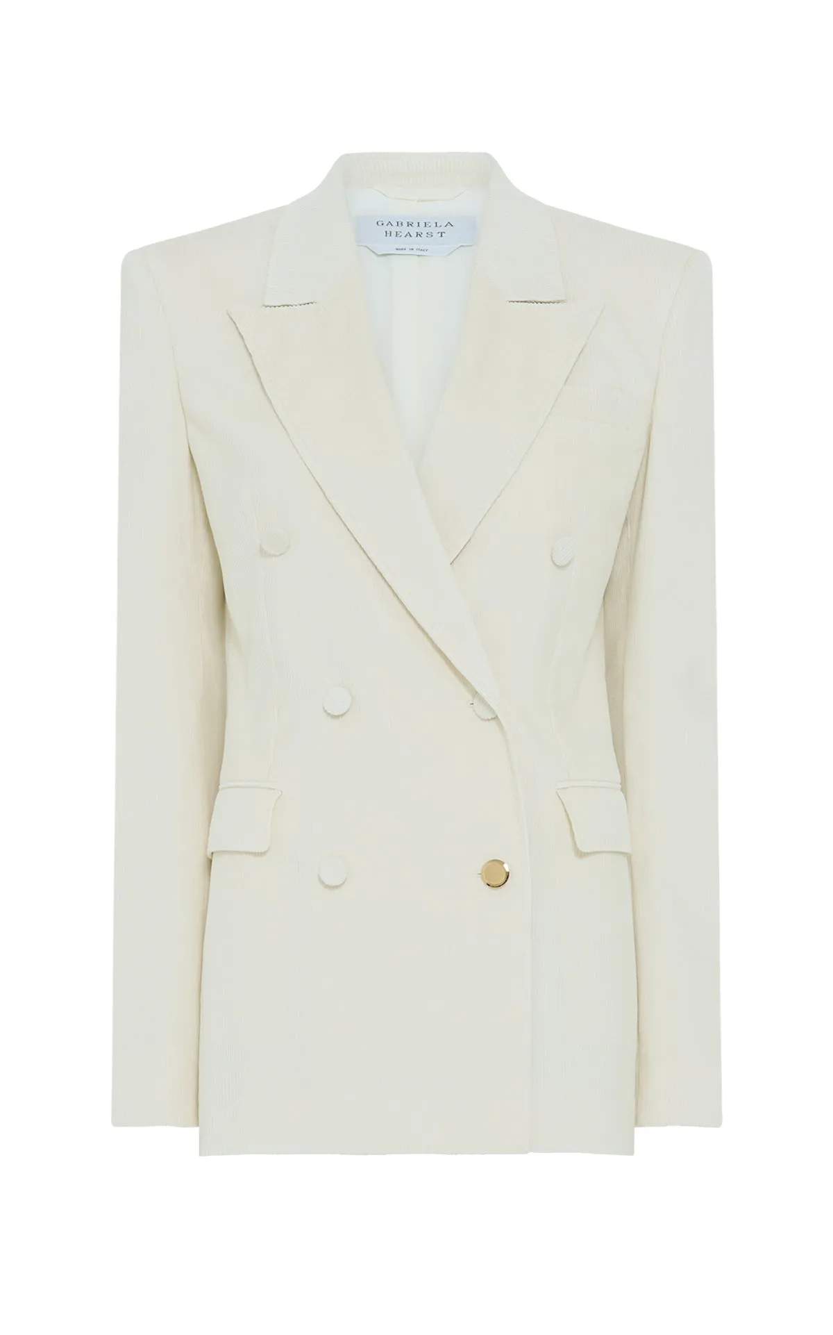 Gavin Blazer in Ivory Sea Island Cotton Corduroy