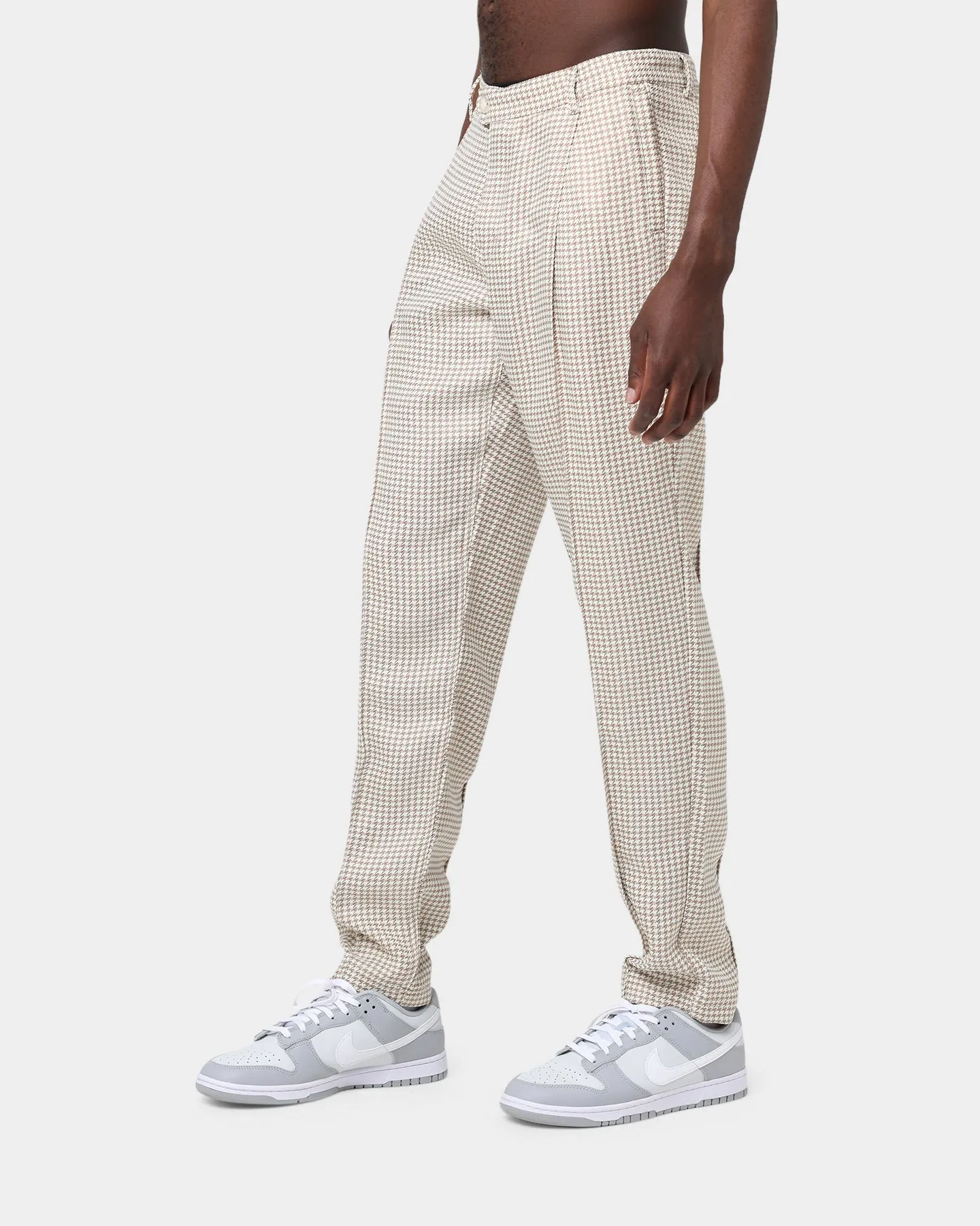 Honor The Gift Houndstooth Pants Cream