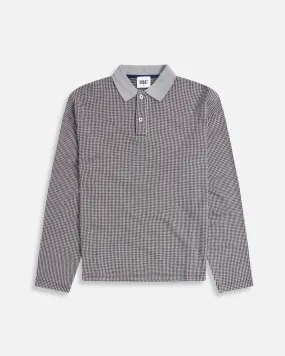 Houndstooth Jacquard Knit Rugby