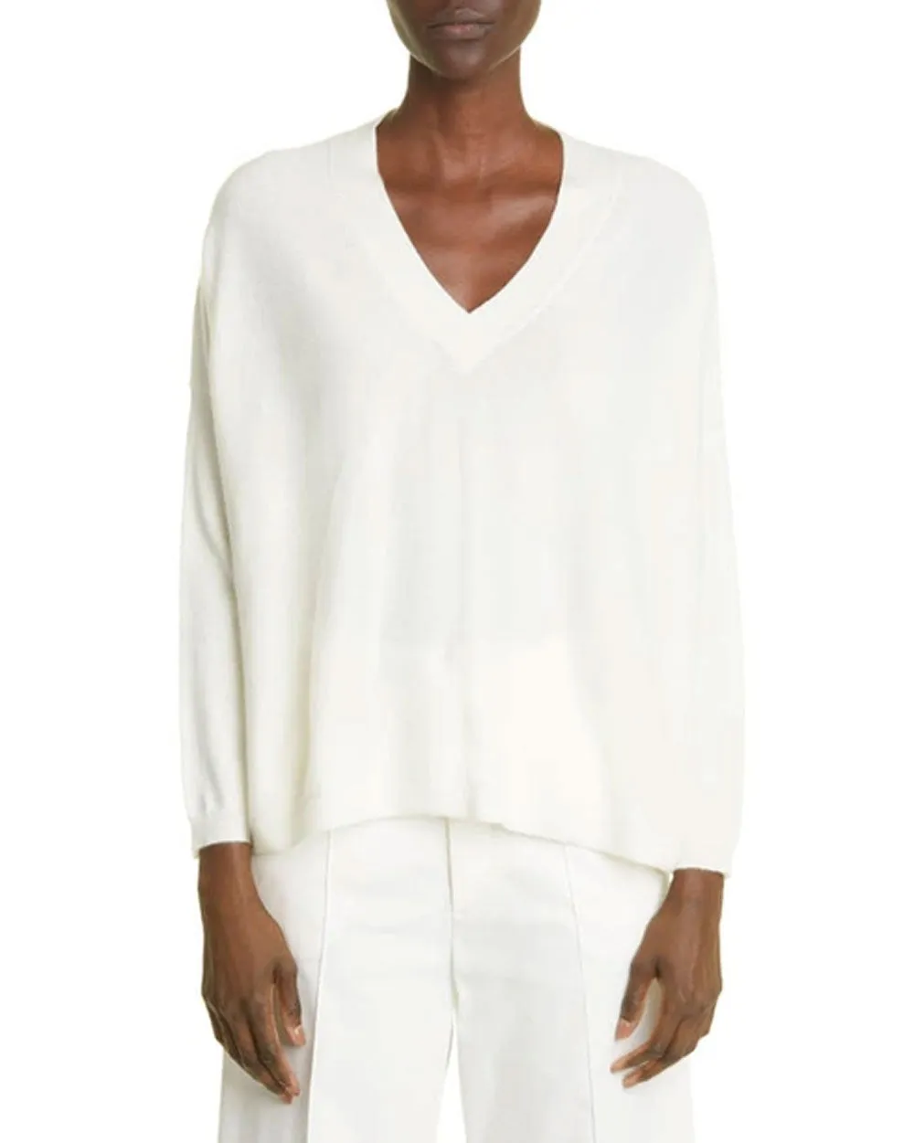 Ivory Bailey V Neck Sweater