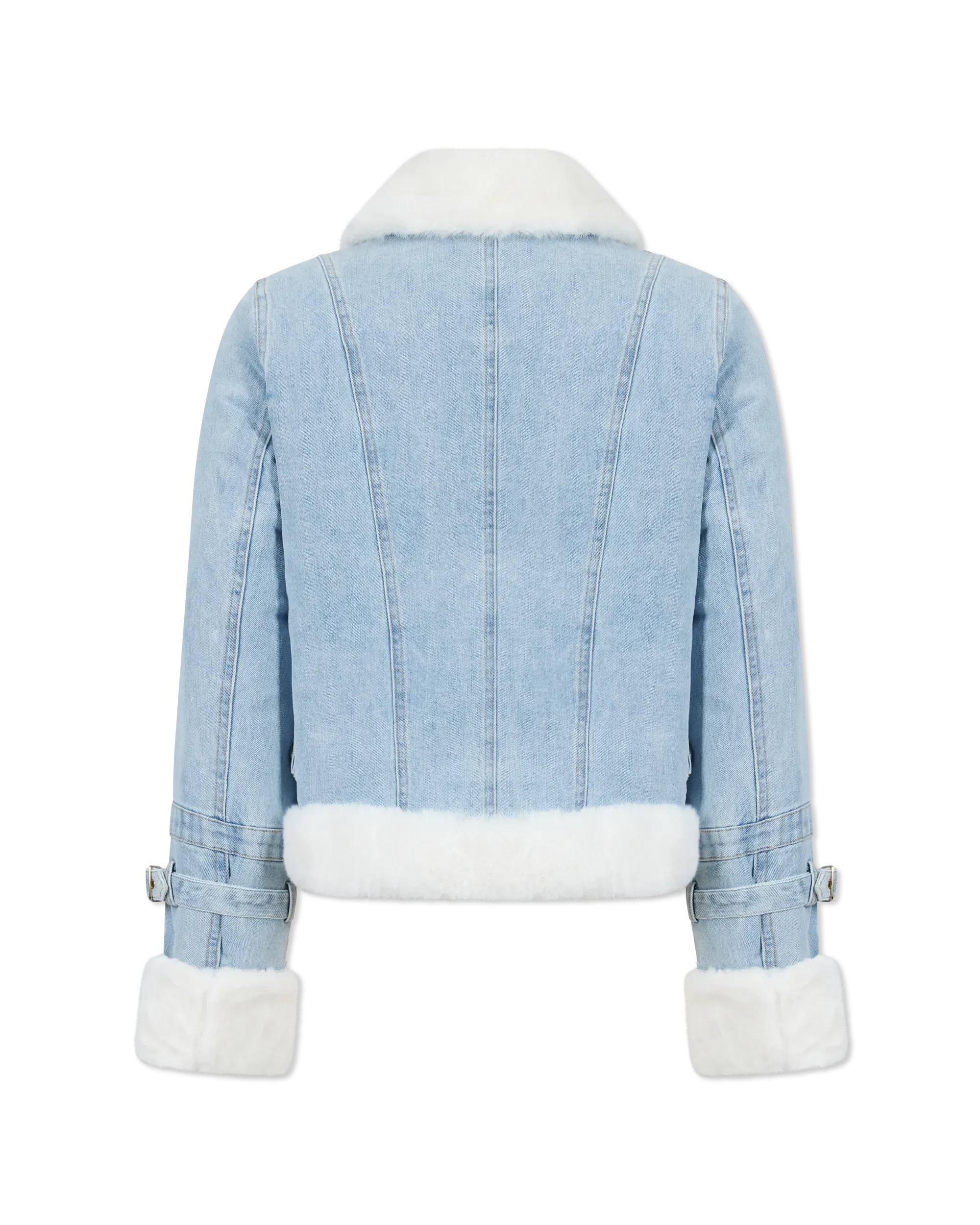 Jude Denim Faux Fur Combo Jacket