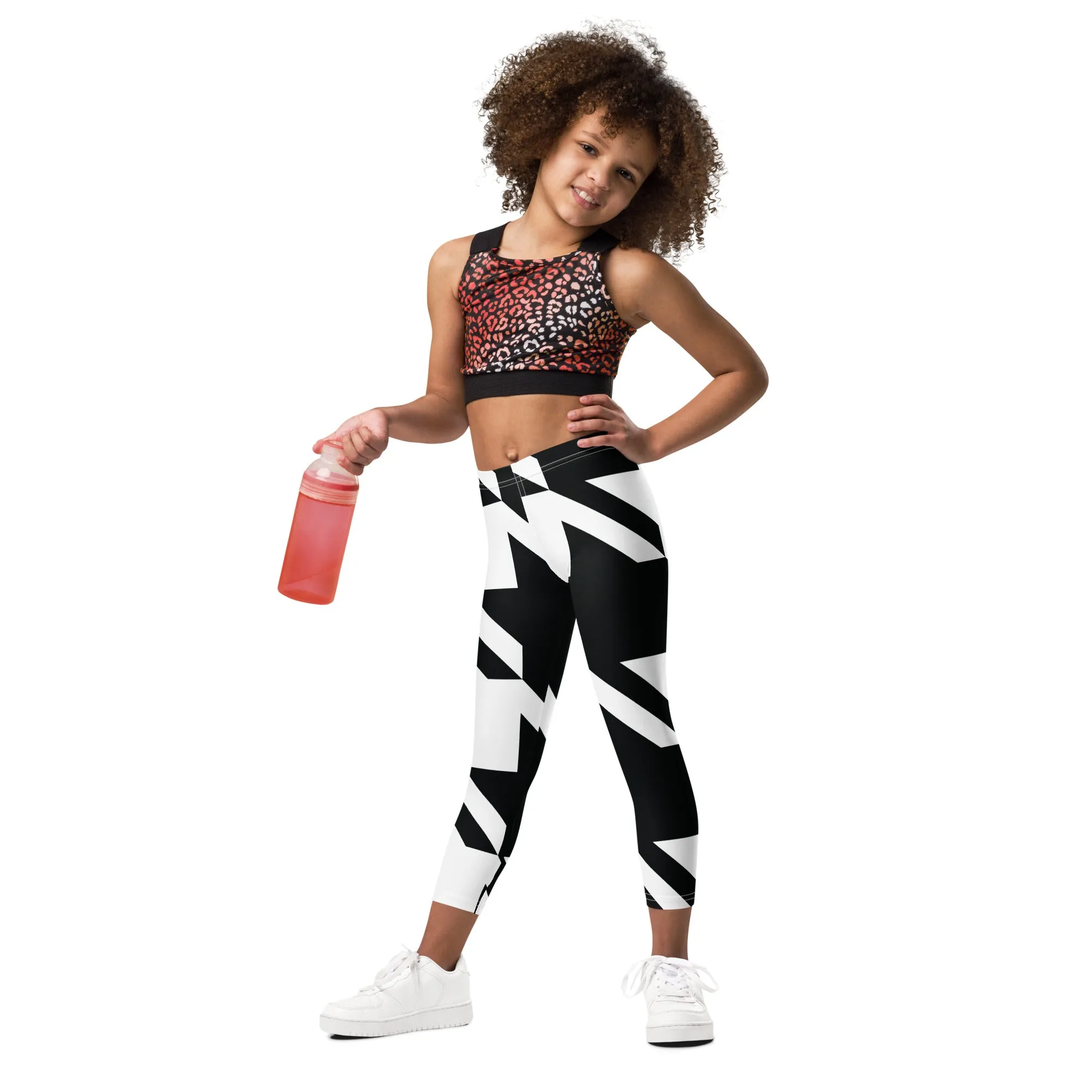 Kids' Girls Houndstooth Yoga Pants Leggings