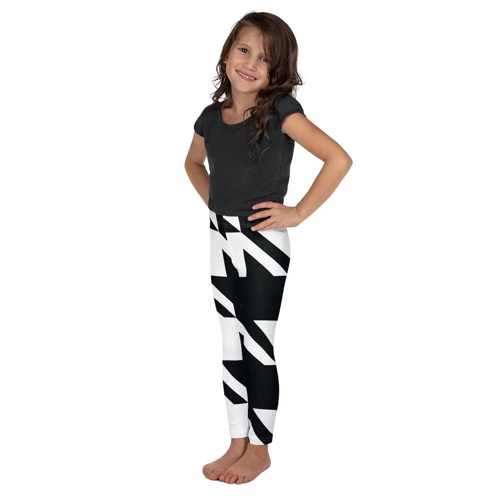 Kids' Girls Houndstooth Yoga Pants Leggings