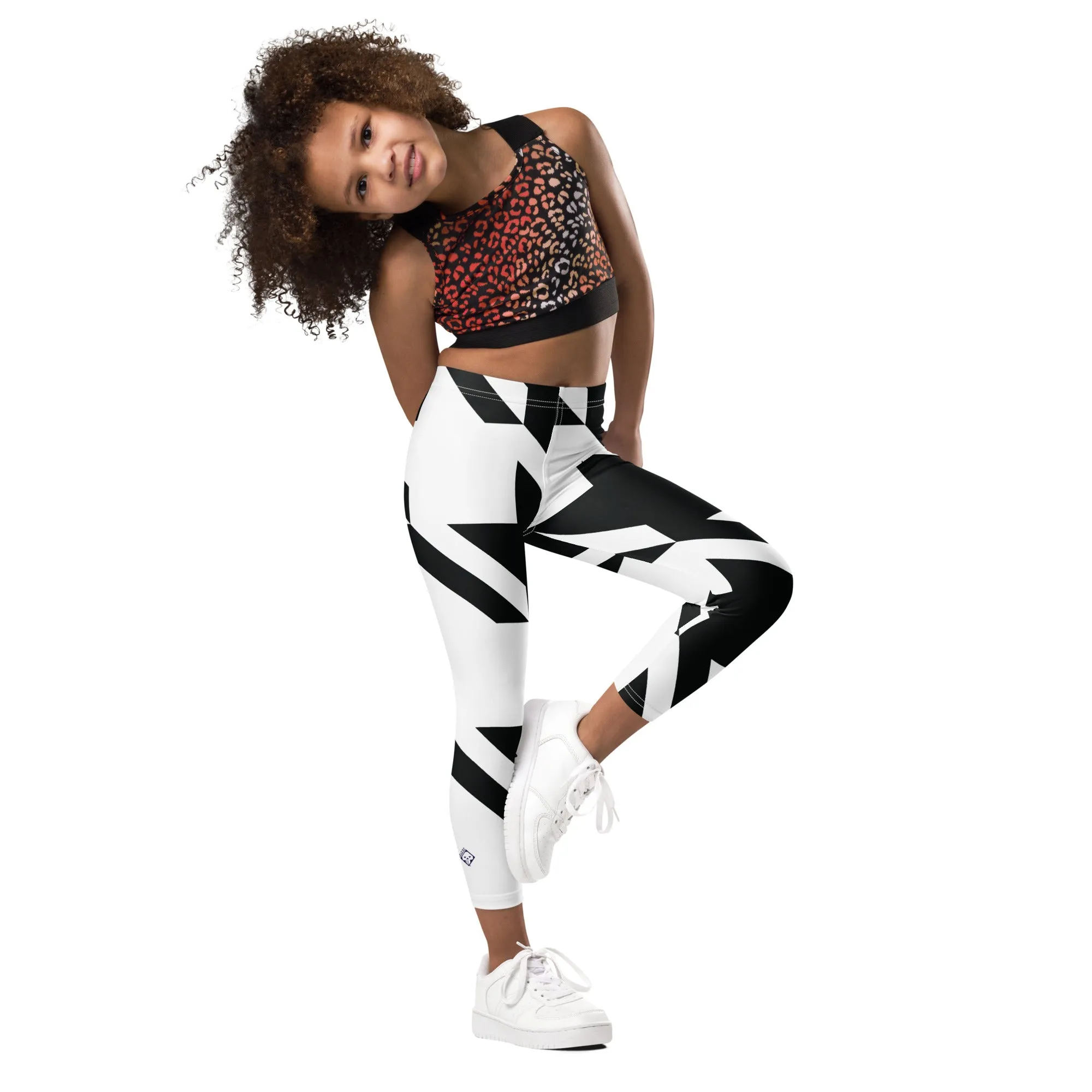 Kids' Girls Houndstooth Yoga Pants Leggings