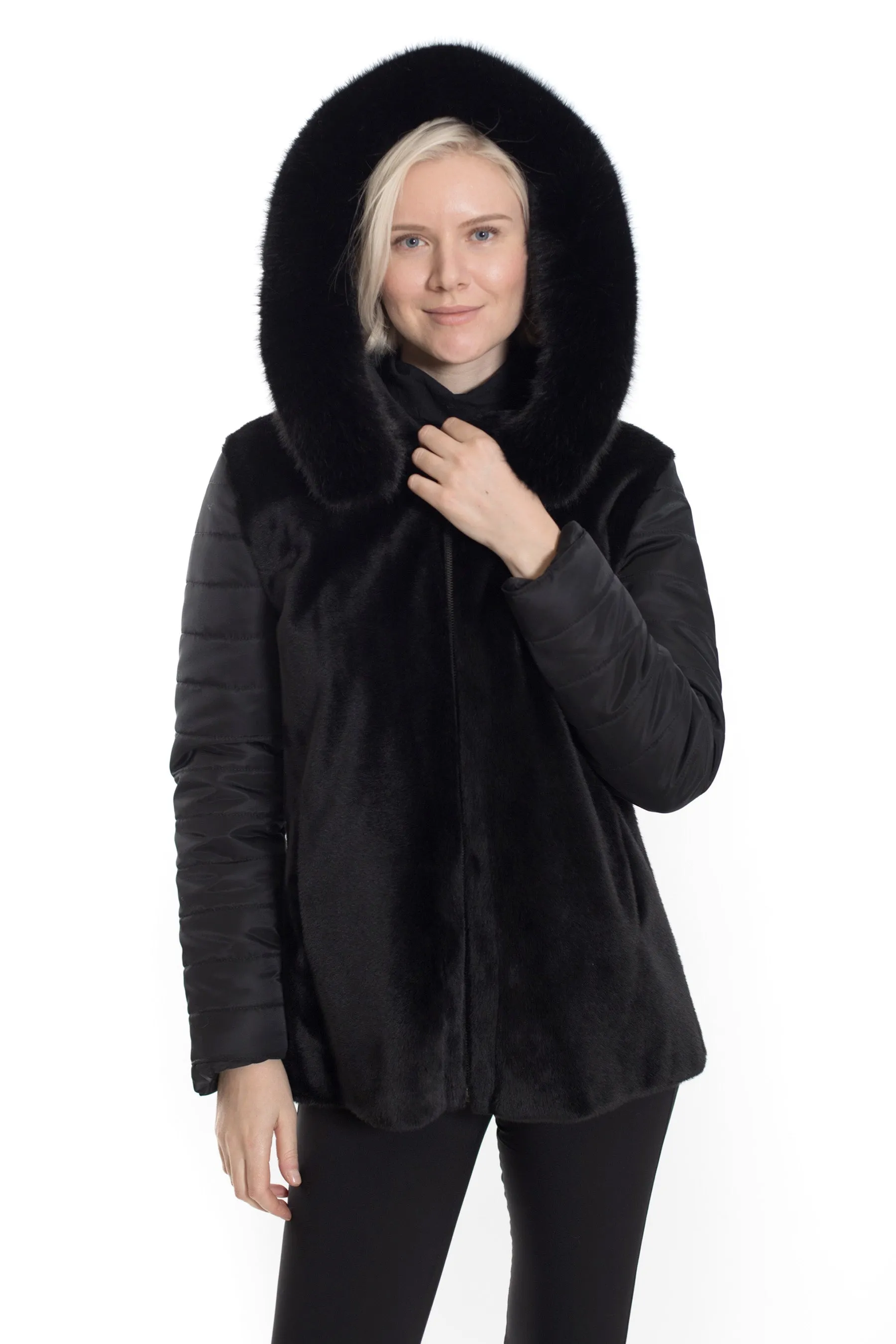 KINGWOOD - Relaxed Long Jacket with Hood