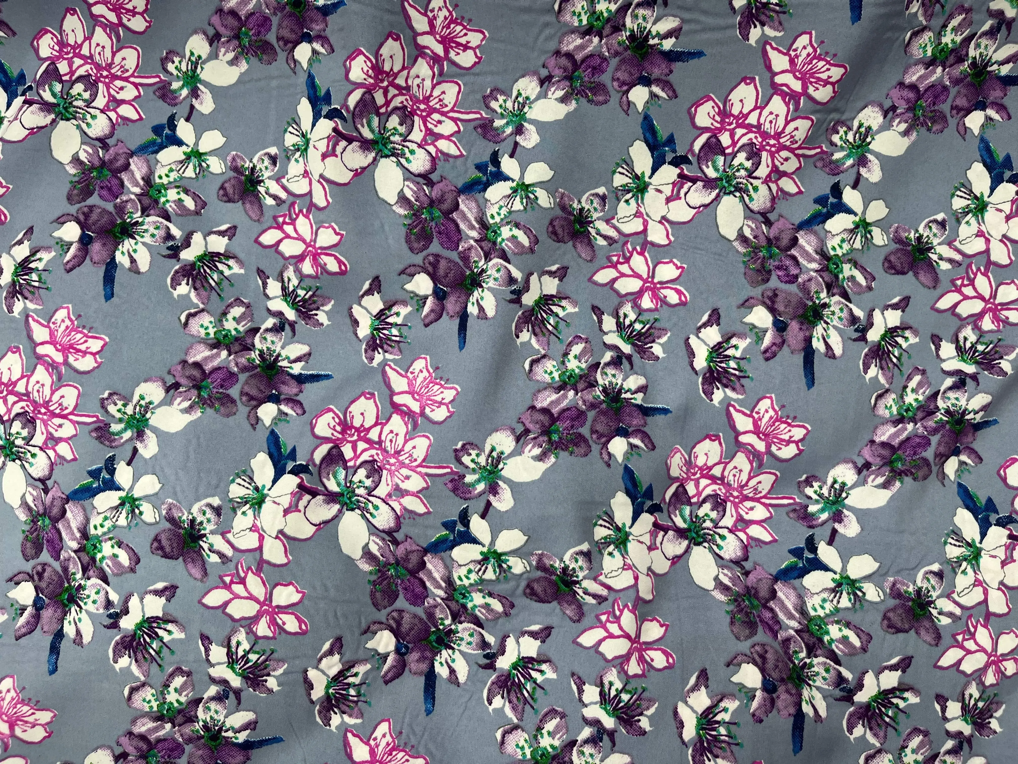 Lilium - Clearance Printed Crepe Fabric