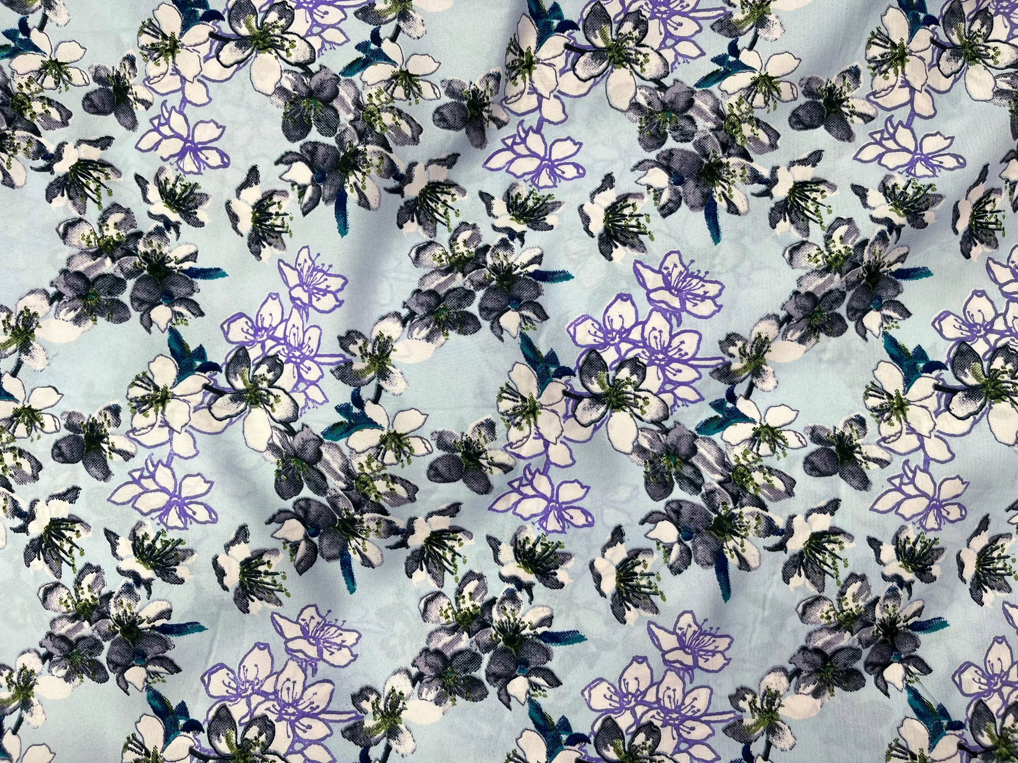 Lilium - Clearance Printed Crepe Fabric