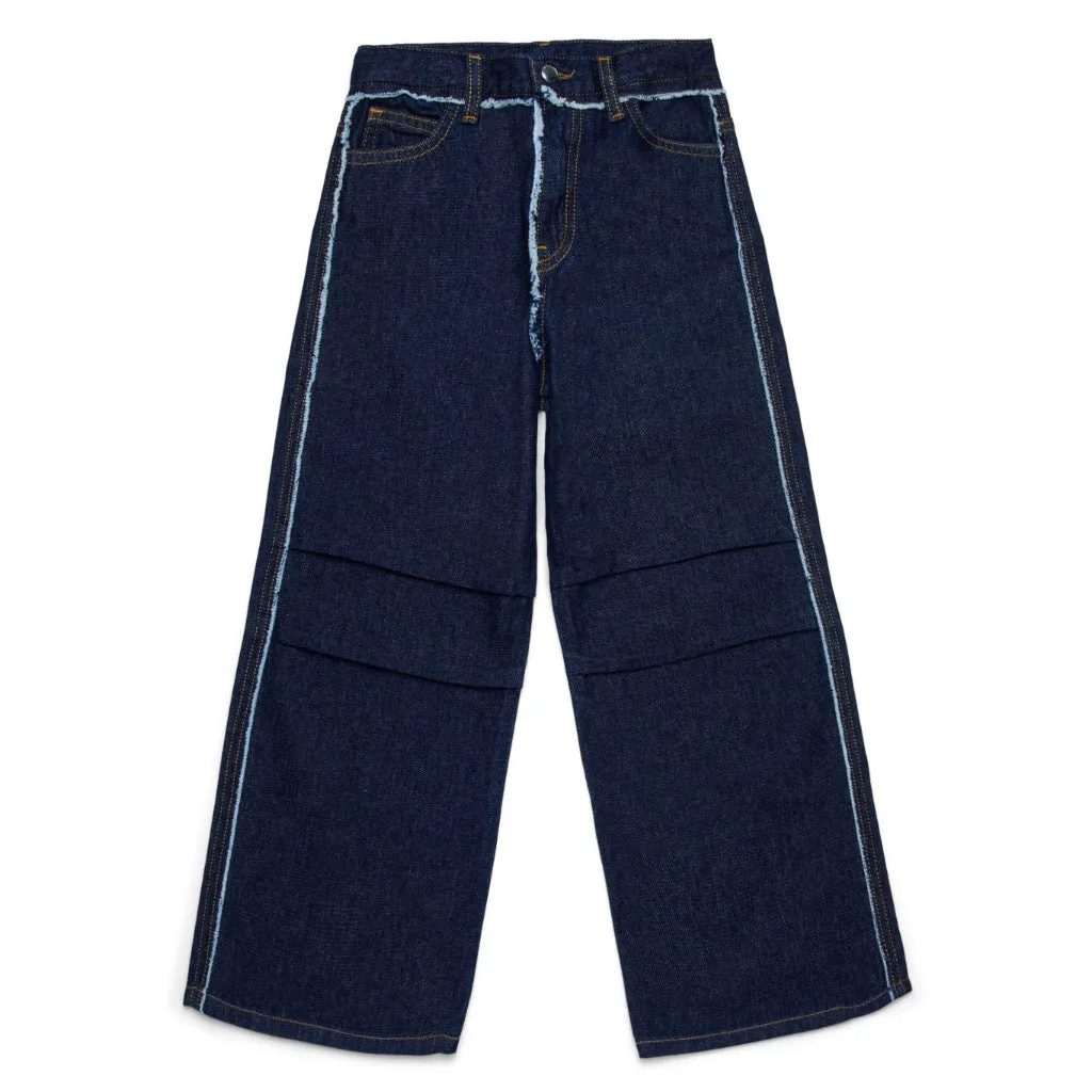 Marni Kids Frayed Trims Jeans