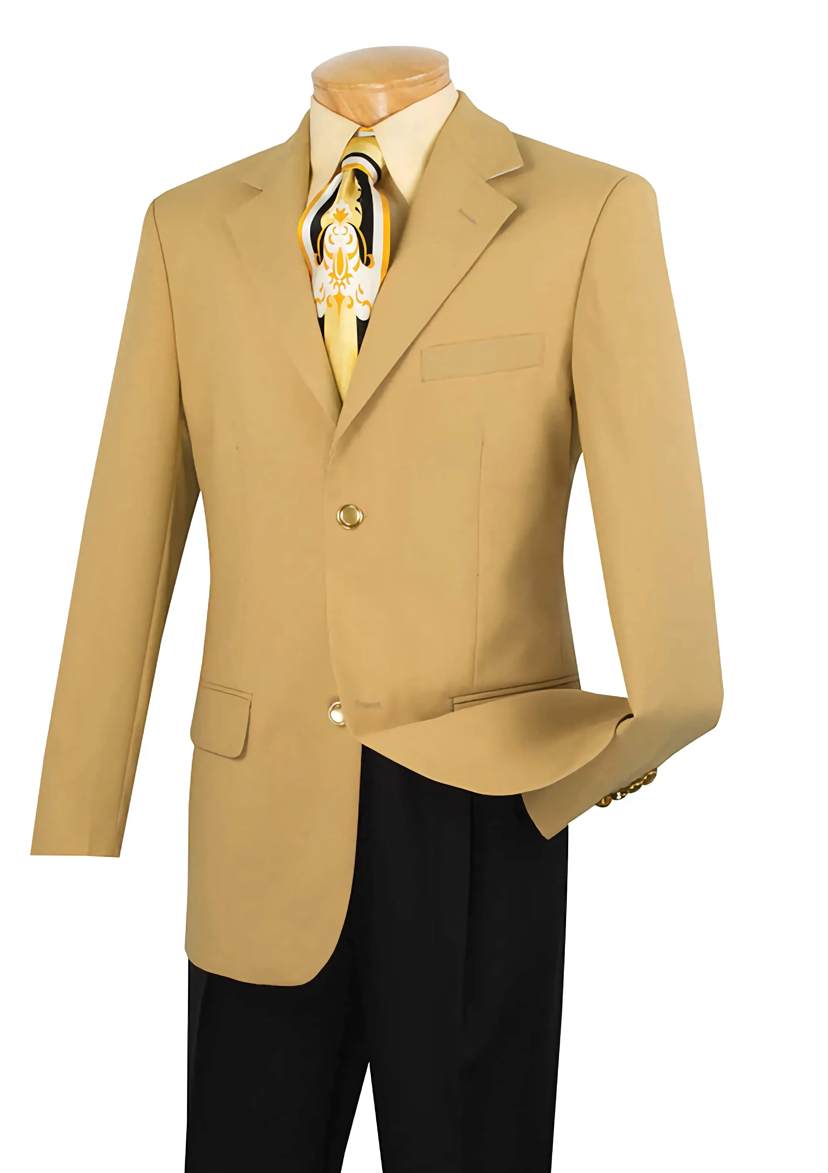 Men's Gold Regular Fit Everyday Blazer