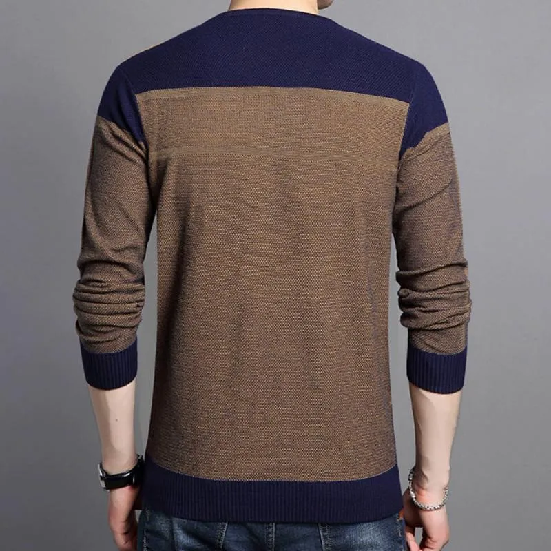 Men's Knitted V-Neck Sweater