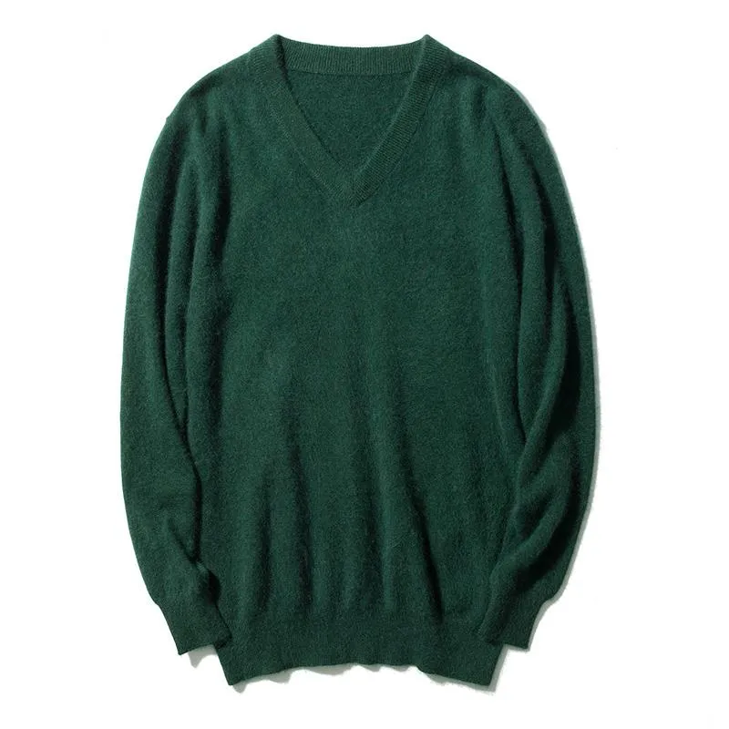 Men's Winter Cashmere V-Neck Sweater