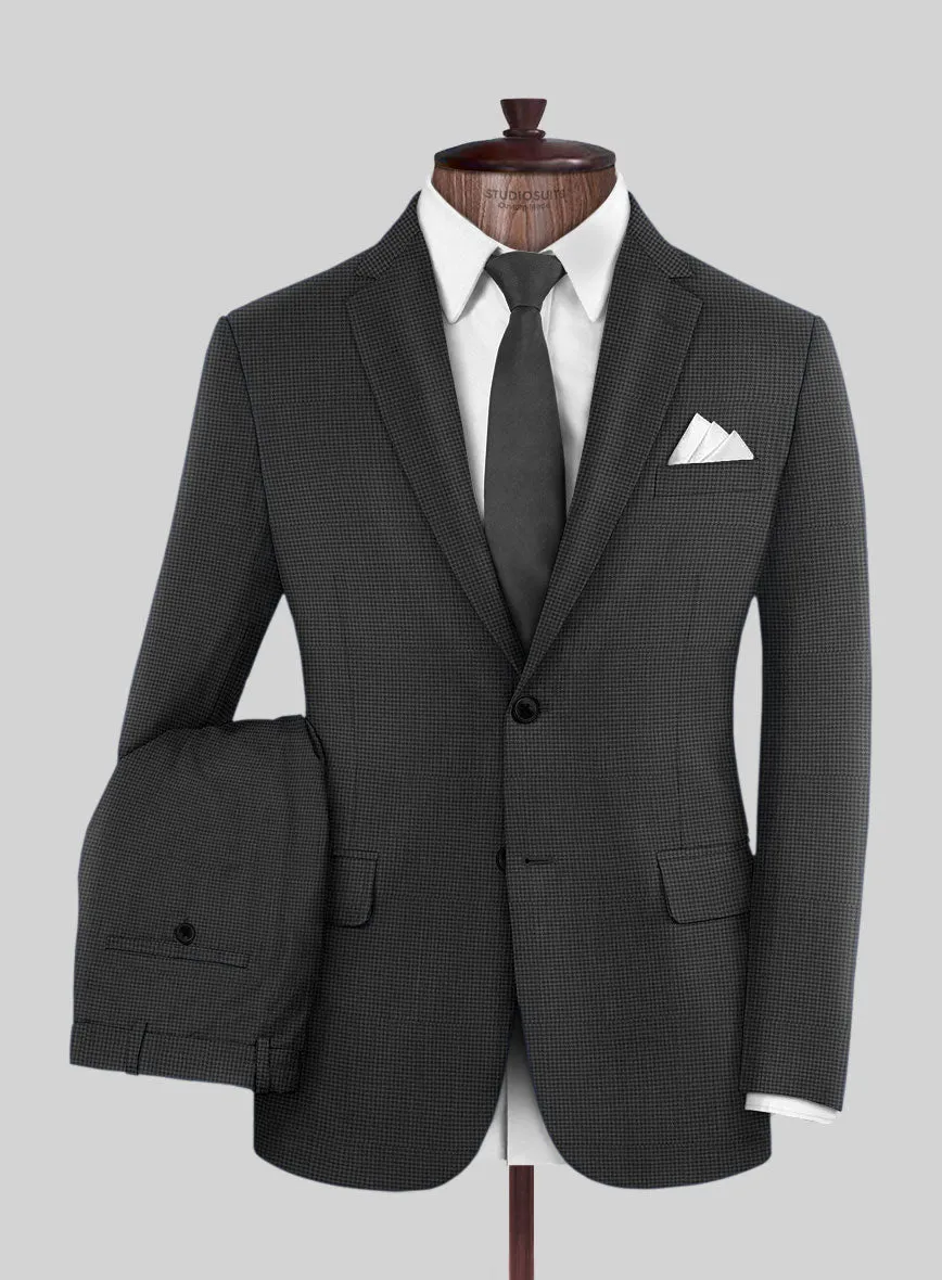 Napolean Mini Houndstooth Gray Wool Suit