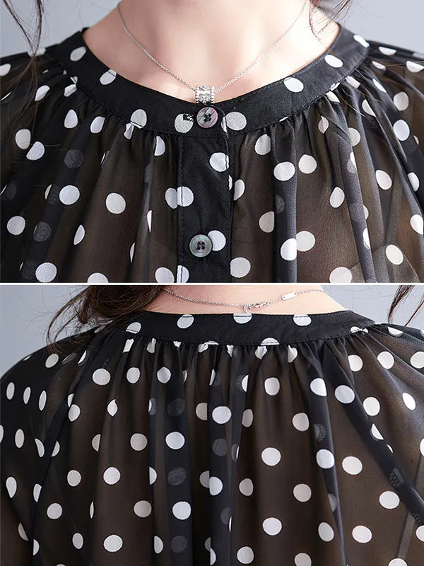 Original Casual Polka-Dot Blouse