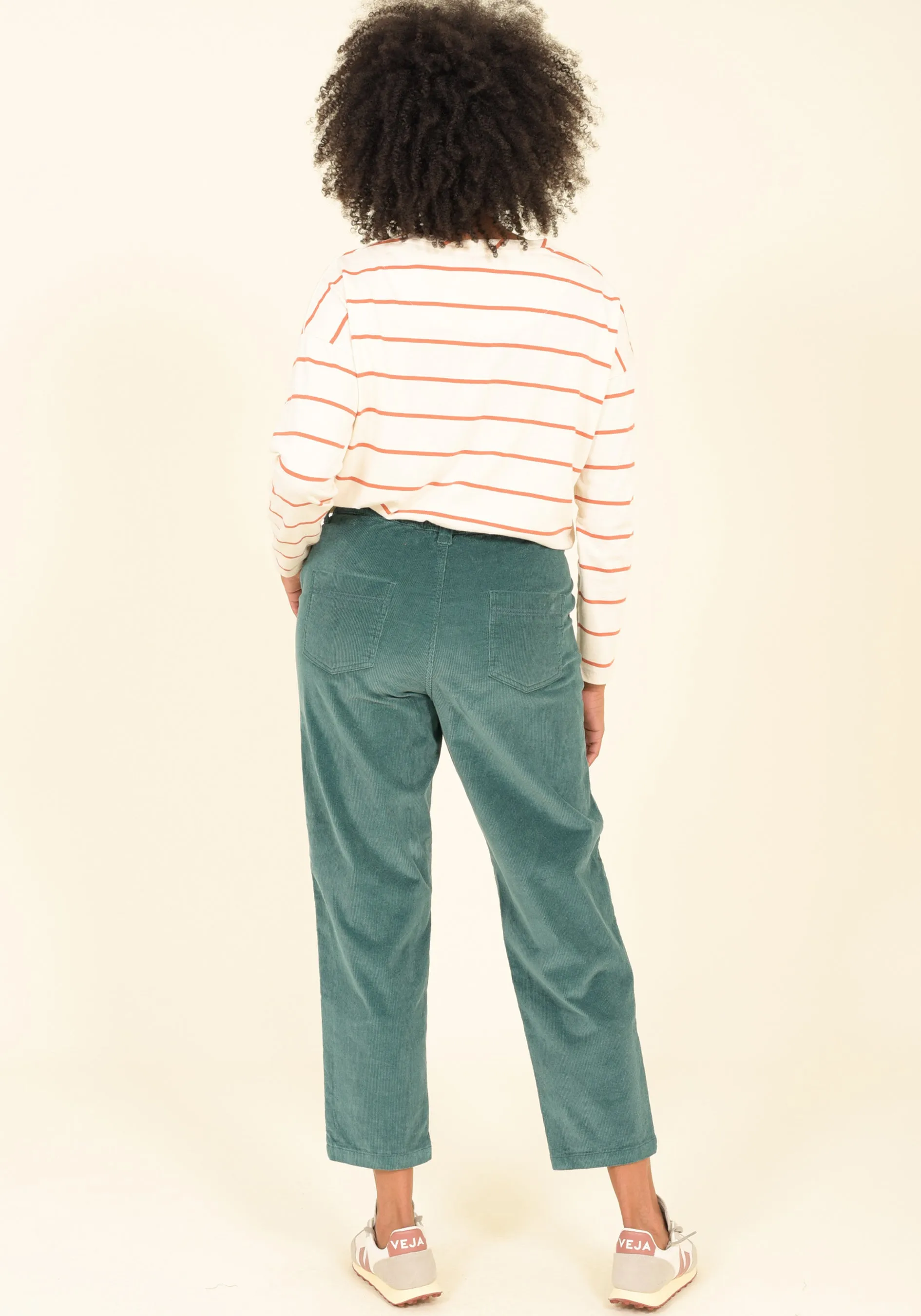 Pleated Cord Trouser