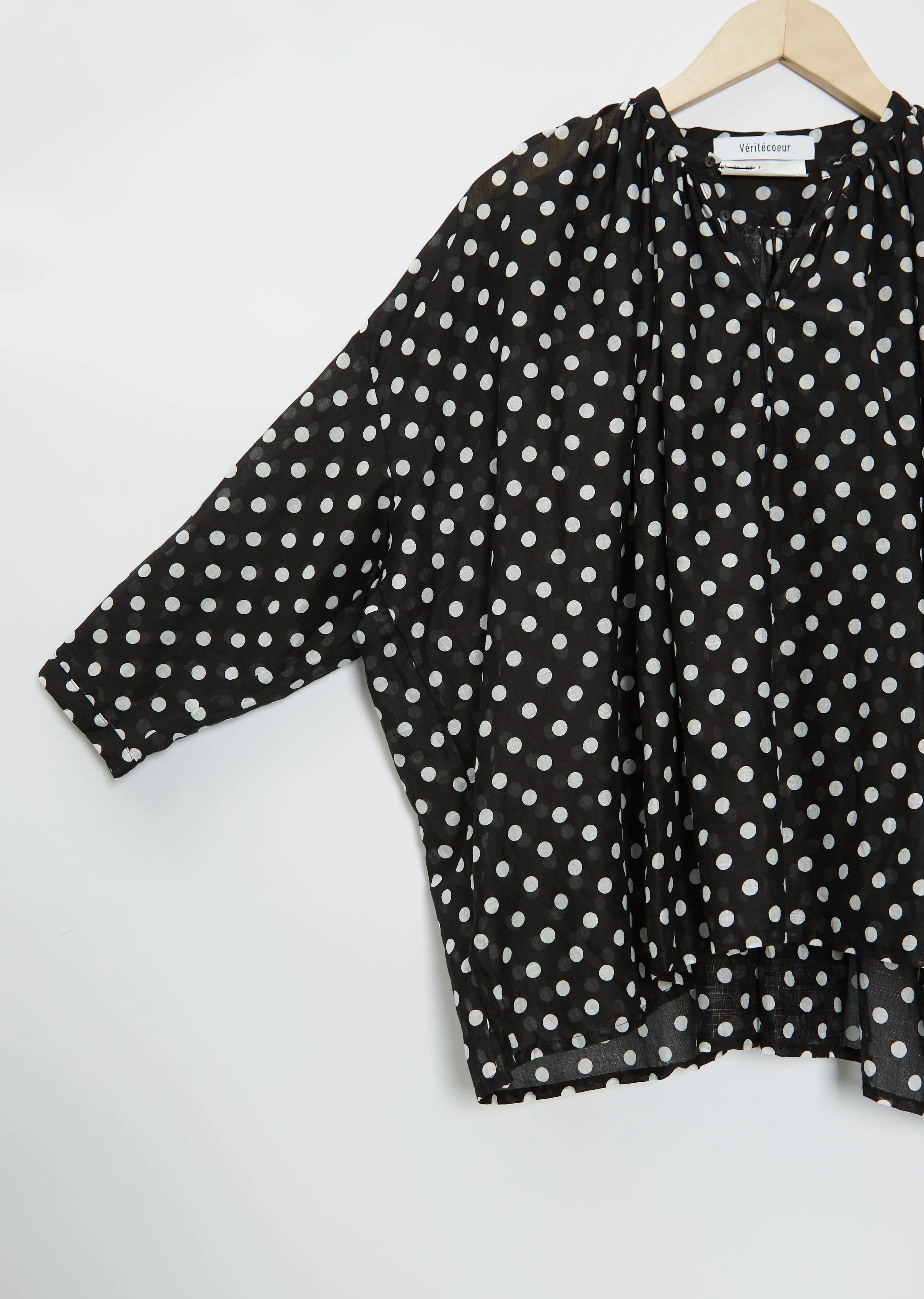 Polka Dot Blouse — Black Dot