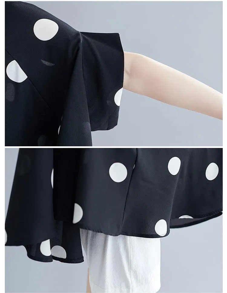 Polka Dot Oversized Shirt