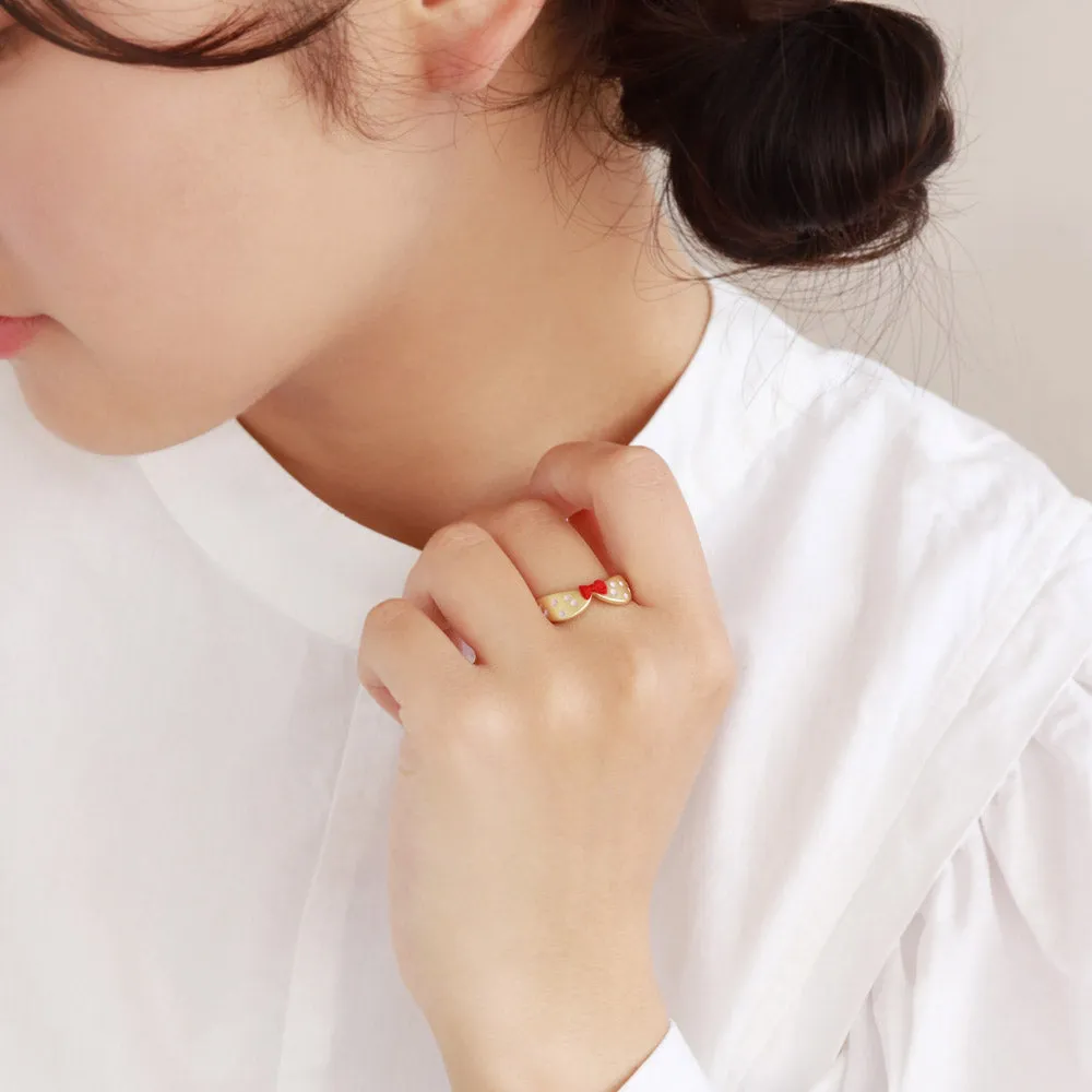 Polka Dot Round Collar Open Ring