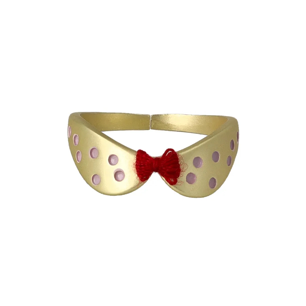 Polka Dot Round Collar Open Ring