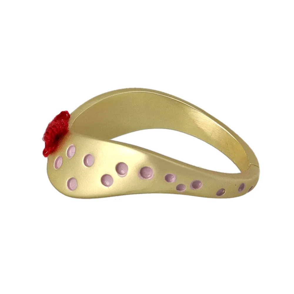 Polka Dot Round Collar Open Ring