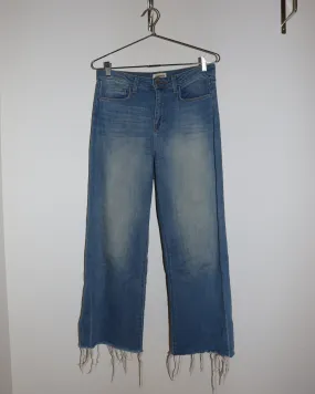 Pre-owned: L'Aagence Raw Wide-Legged Denim Jeans