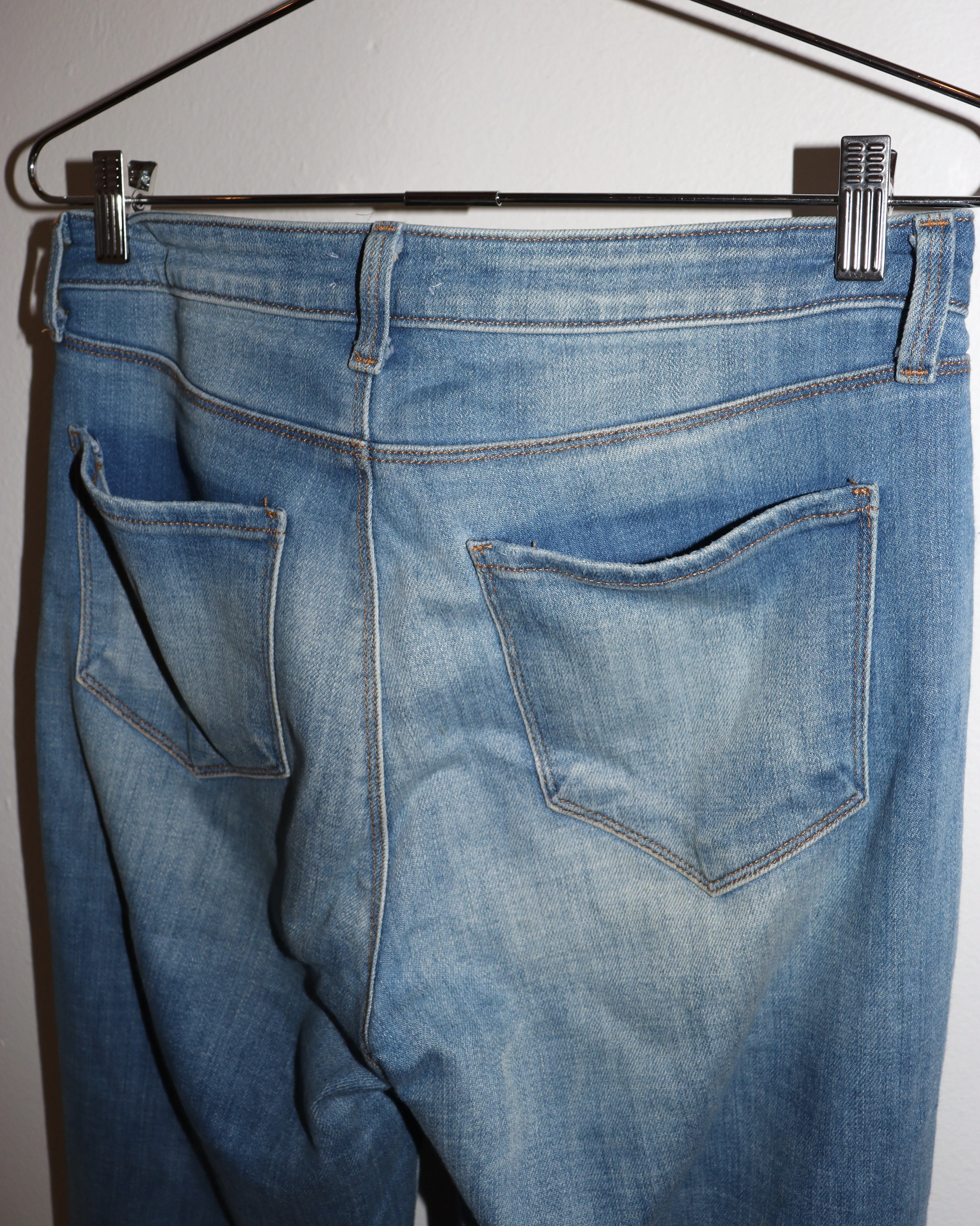 Pre-owned: L'Aagence Raw Wide-Legged Denim Jeans