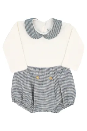 "Nicolas" Houndstooth Bodysuit & Jam Pants