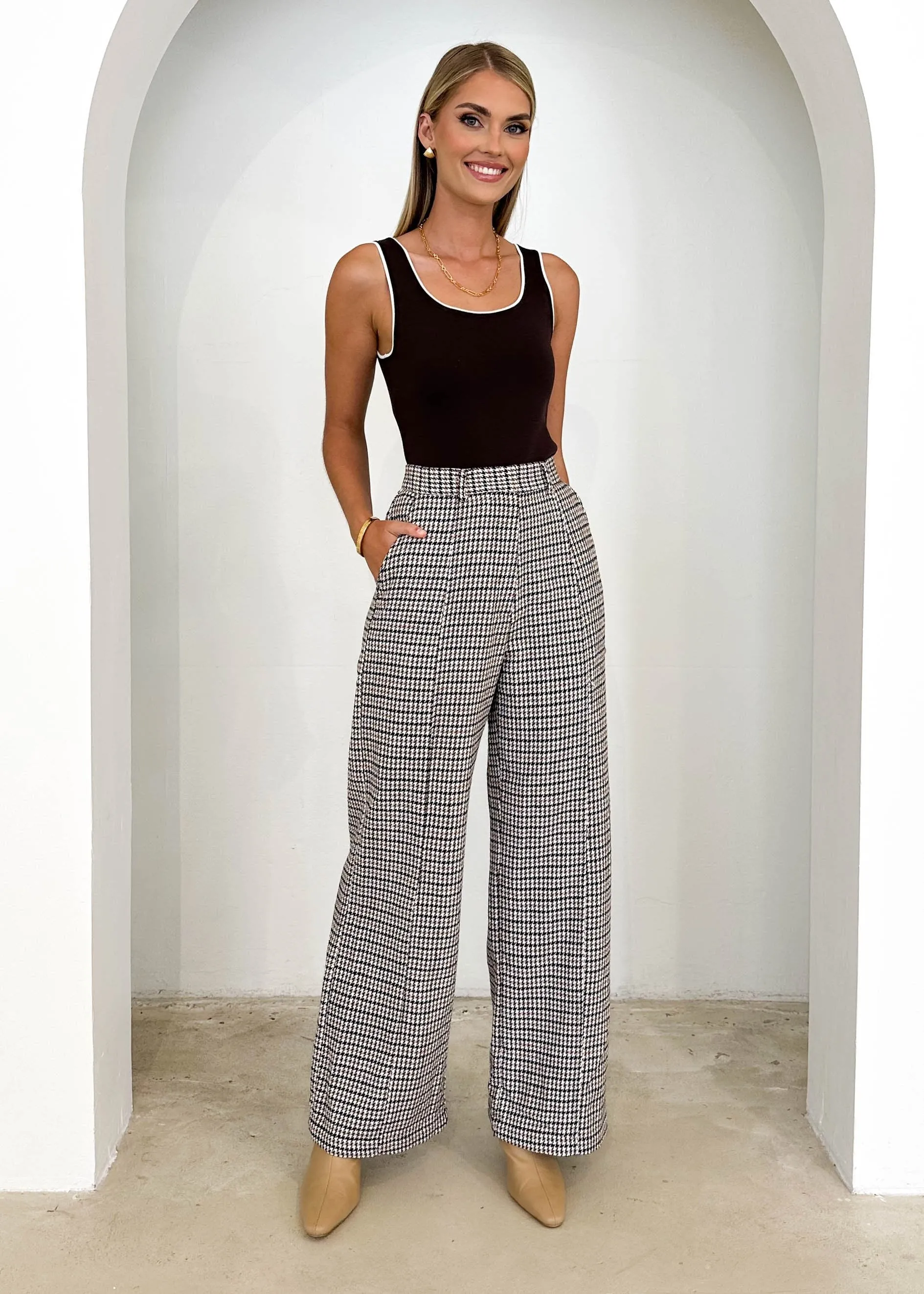 Rentor Pants - Houndstooth