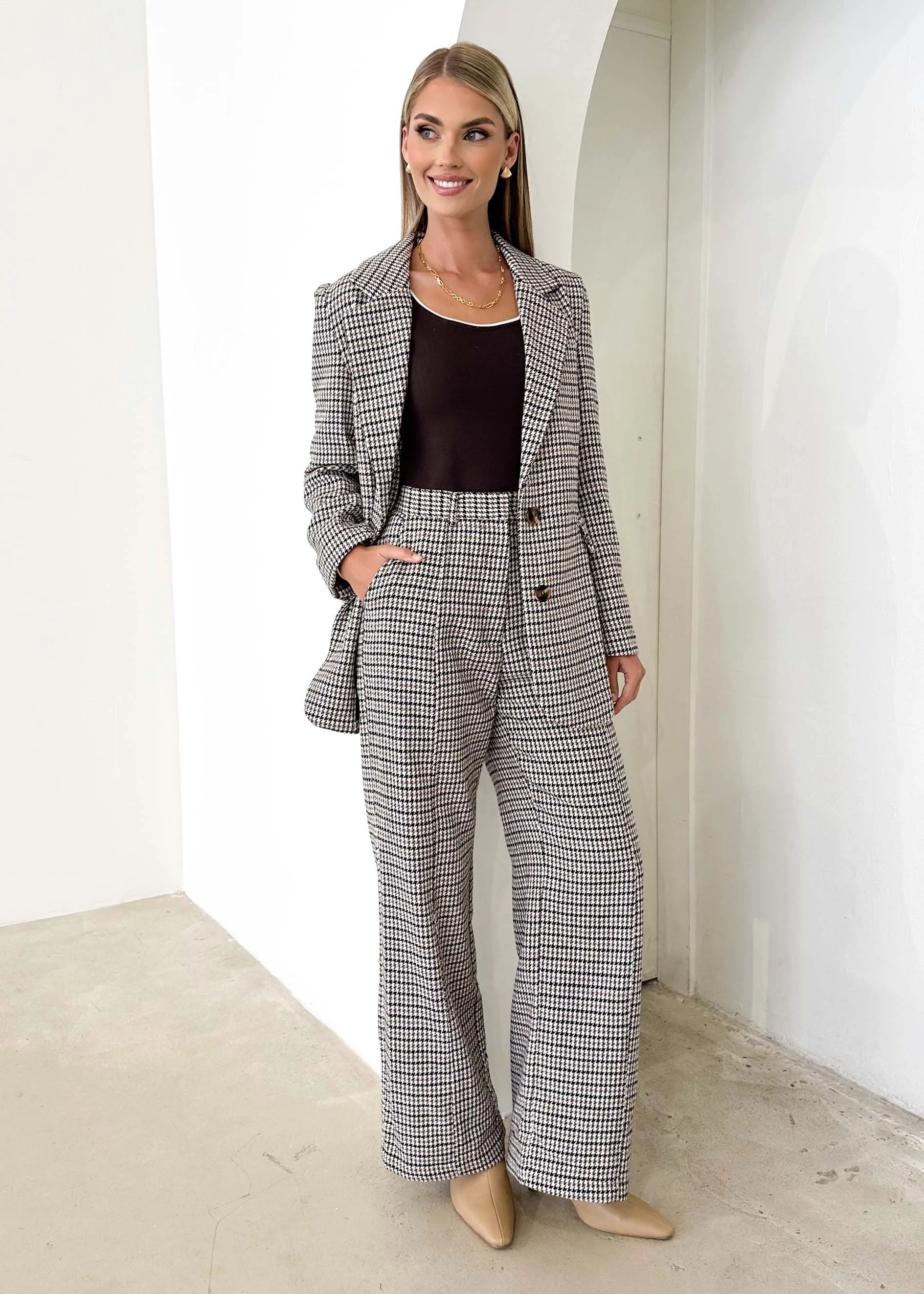 Rentor Pants - Houndstooth