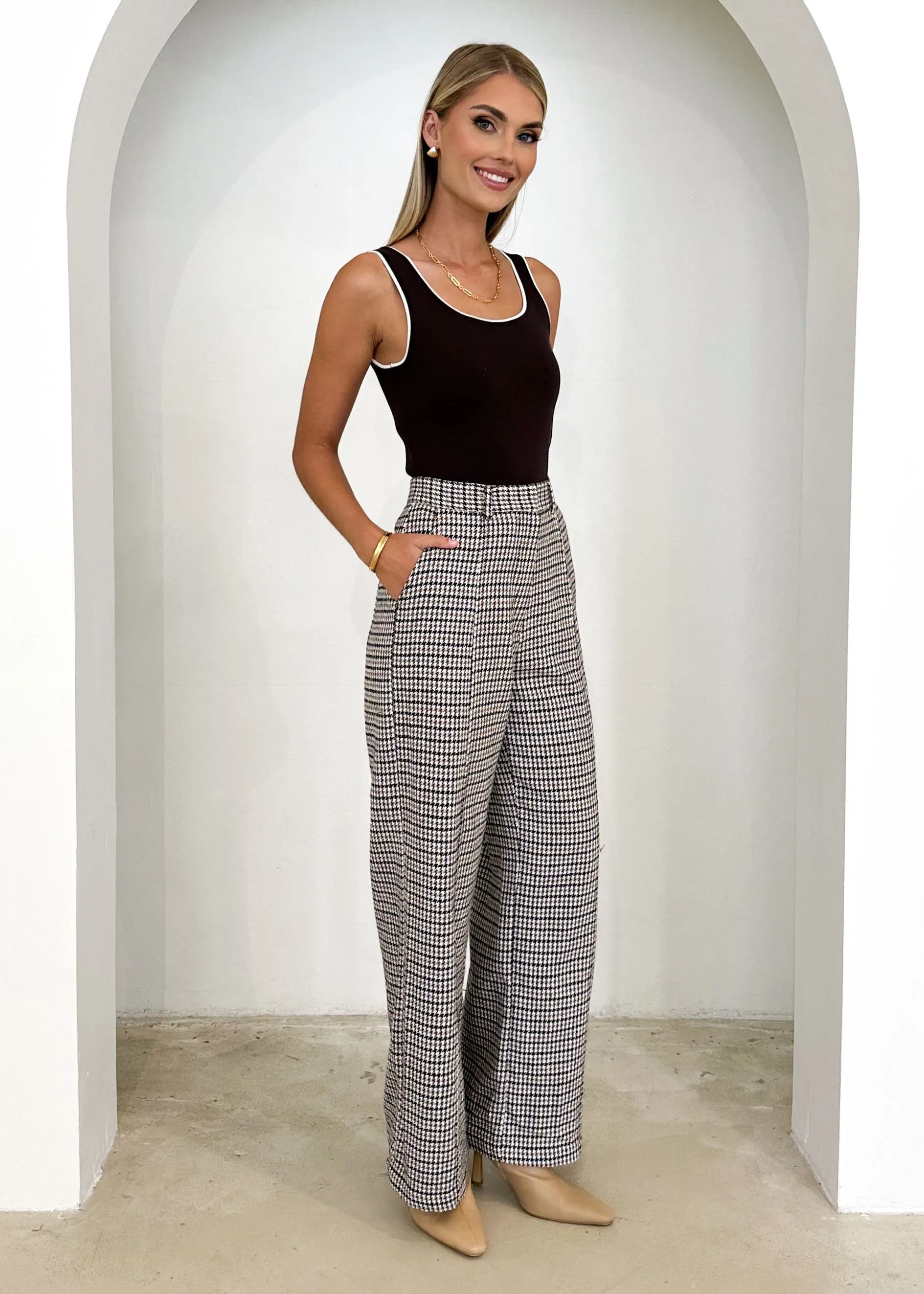 Rentor Pants - Houndstooth