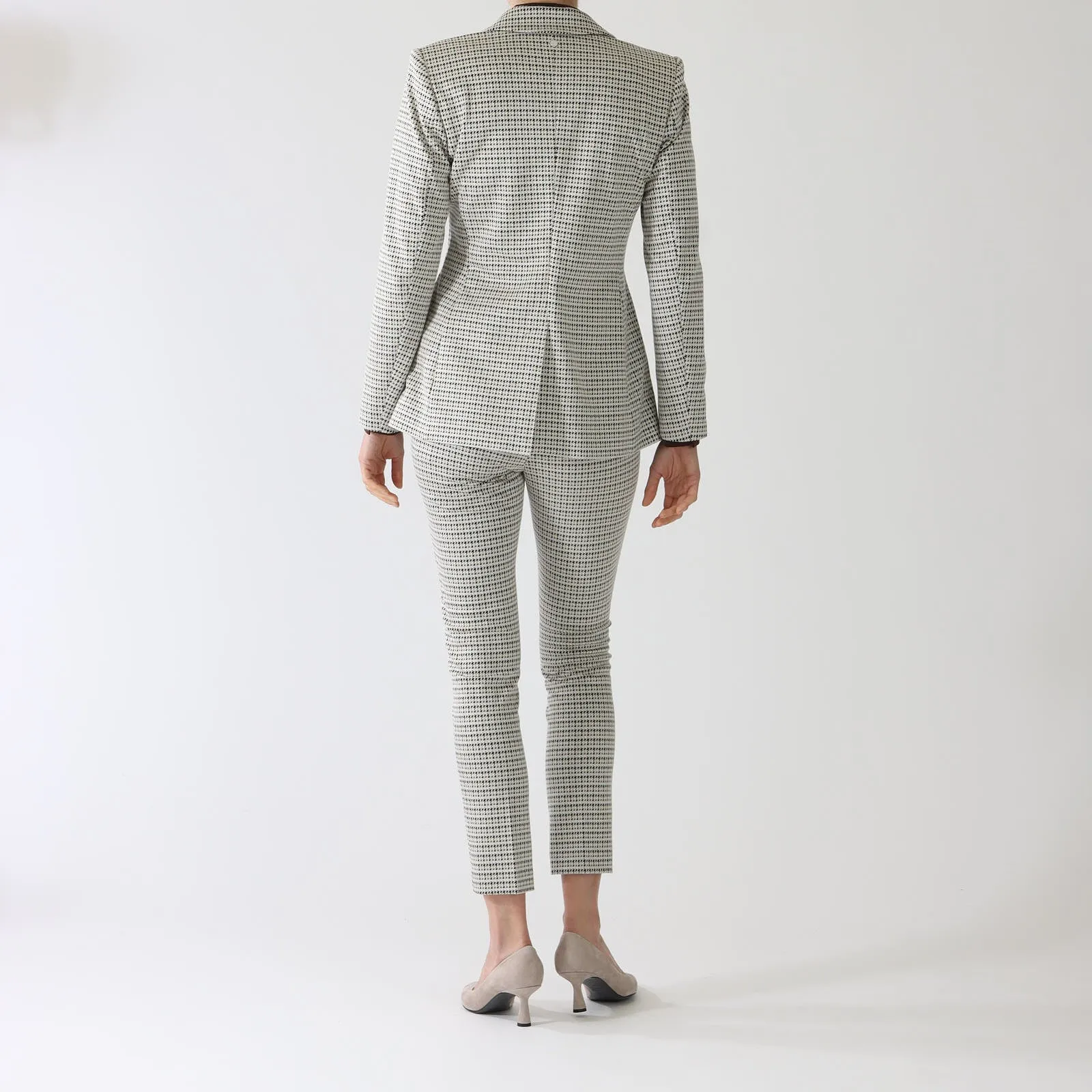 Smoke Sydney Houndstooth Slim Fit Pants