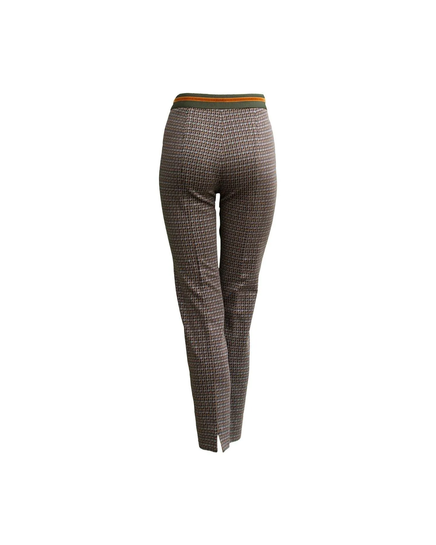 Straight Houndstooth Pants