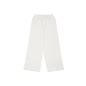 SuperHUEMN Wide-legged Jeans (White)