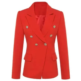 The Optimistic Double Breasted Blazer Women - Formal-Business - Plain-Solid