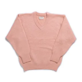 The Real McCoy's Joe McCoy V-Neck Mohair Sweater Flamingo