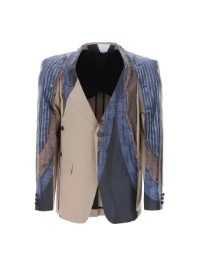 Trompe L'oeil Print Wool Blazer